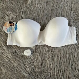 Maidenform Sweet Nothings Strapless Full Coverage Bra Womens Size 42C White